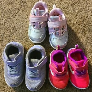 3 pairs toddler sneakers